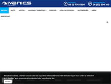 Tablet Screenshot of ivanics.hu